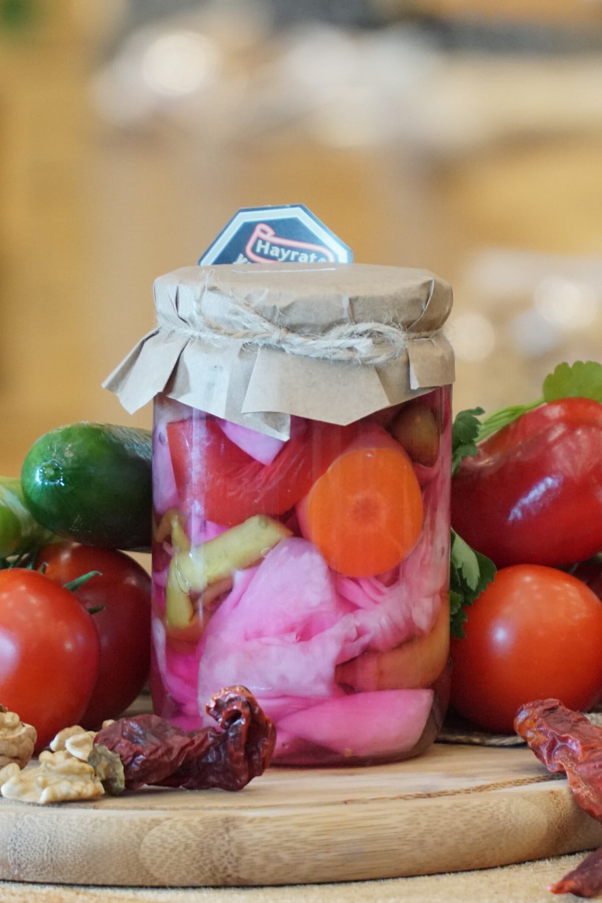 Ev Yapımı Gedelek Acılı  Karısık Tursu 650 gr