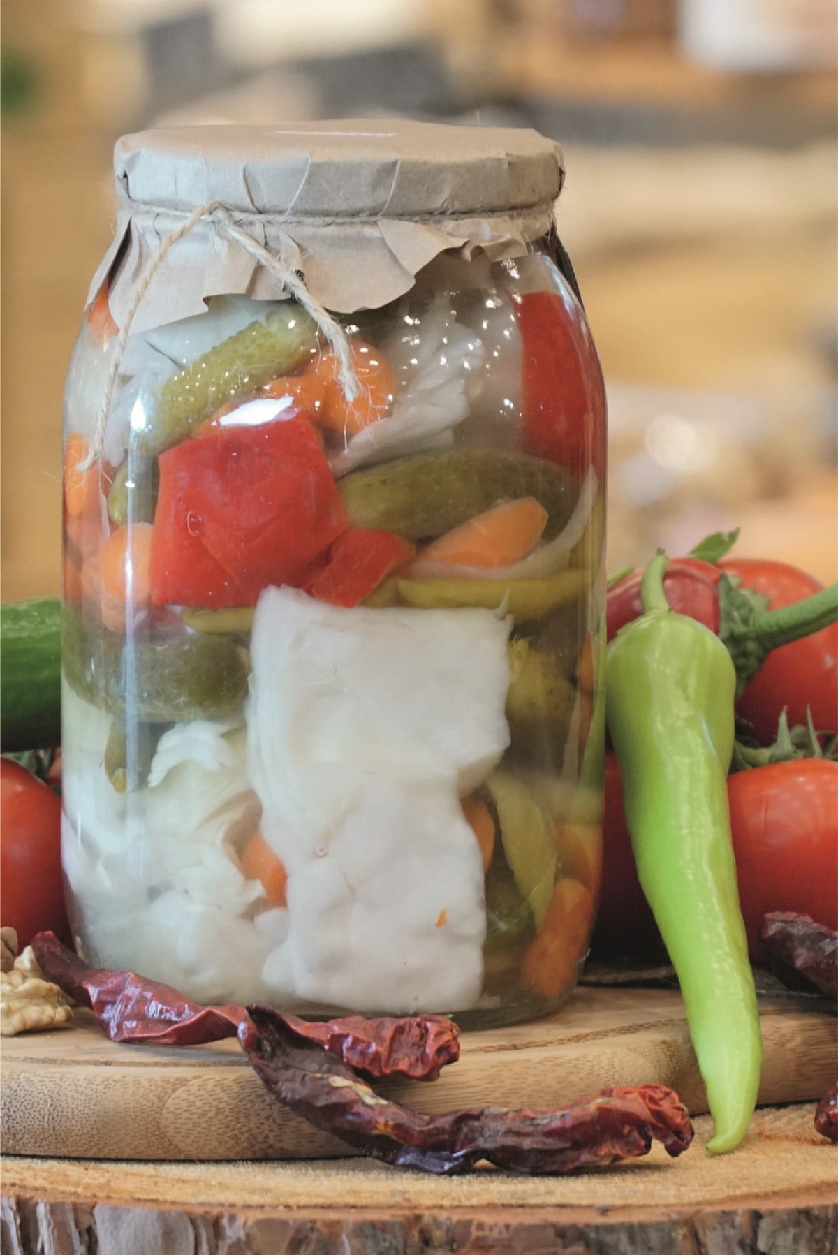 Ev Yapımı Gedelek Karışık Turşu 650 gr
