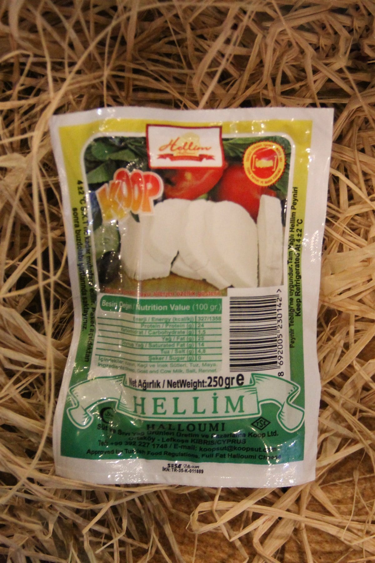 KIBRIS HELLİM PEYNİRİ 250GR KOOP