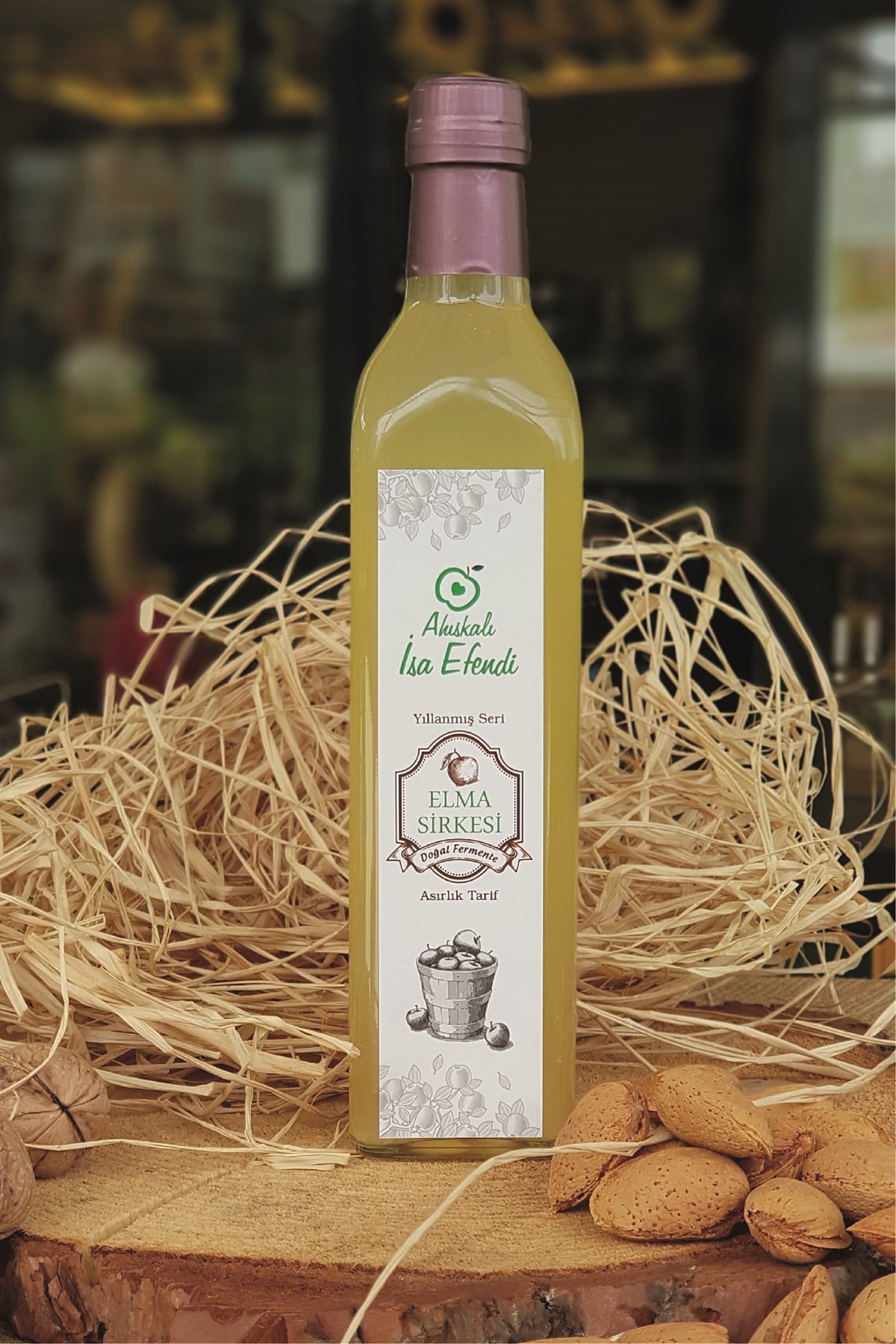 Yıllanmış Doğal Elma Sirkesi 500 ml 