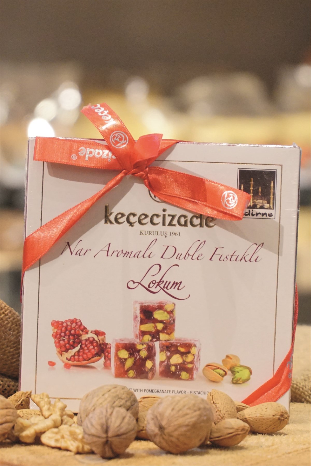 Nar Aromalı Duble Fıstıklı Lokum 250Gr Keçeçizade
