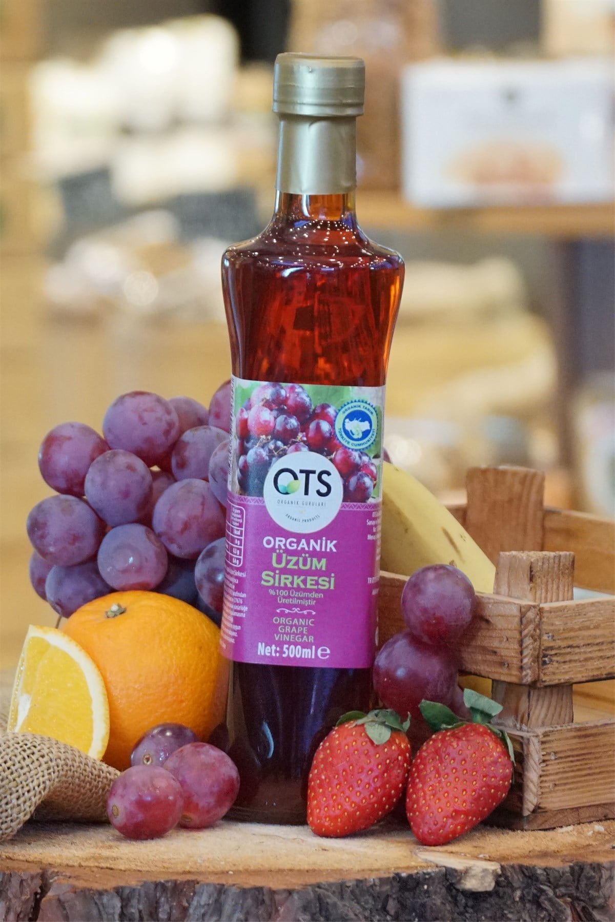 Organik Üzüm Sirkesi 500 ml OTS