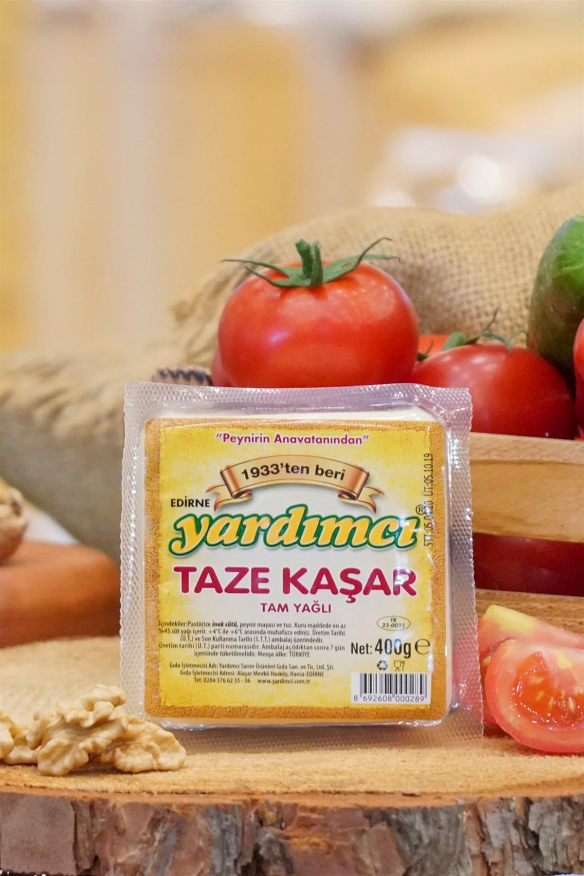 Trakya Edirne Taze Kaşar Peyniri 400 GR
