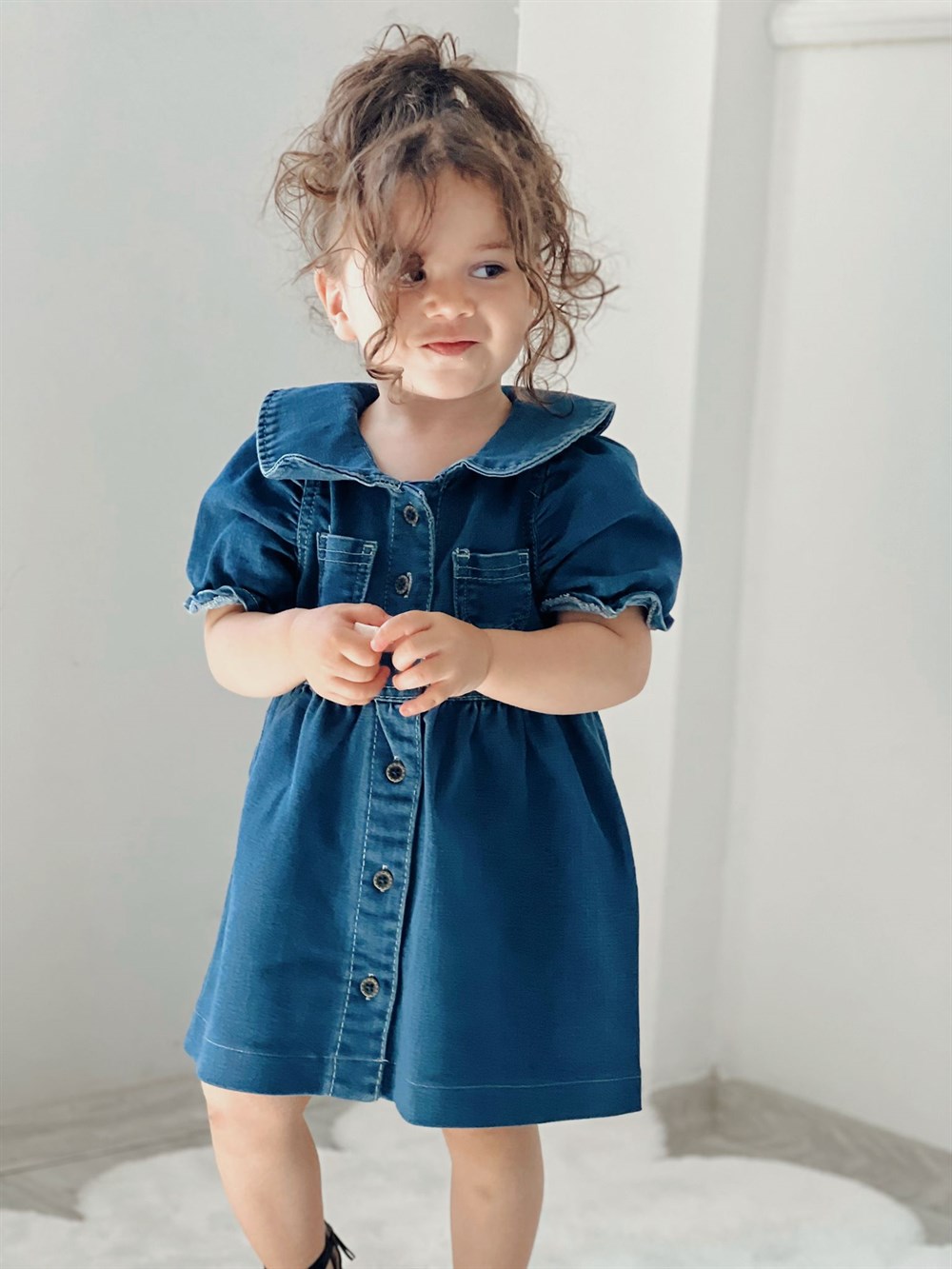 Kız Çocuk Kot Elbise