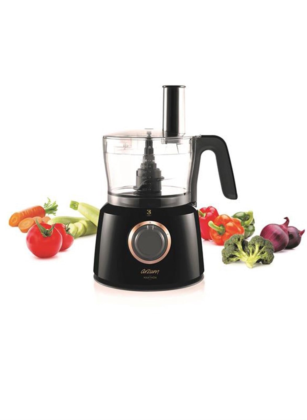 ARZUM AR 1064 MAXTHON MUTFAK ROBOTU SİYAH 
