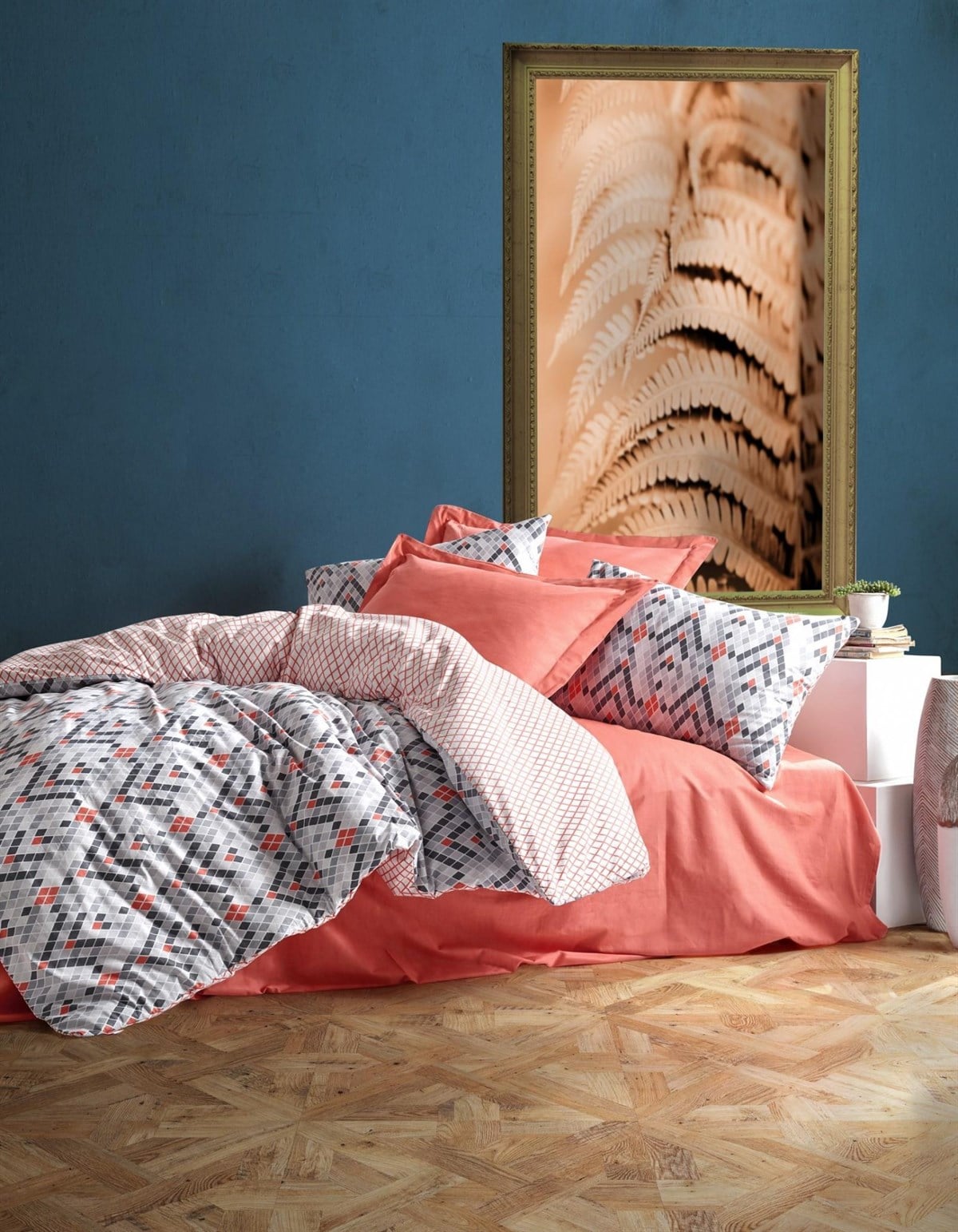 COTTON BOX NEVRESİM TAKIMI MİNİMAL Ç.K.TİLE TARÇIN