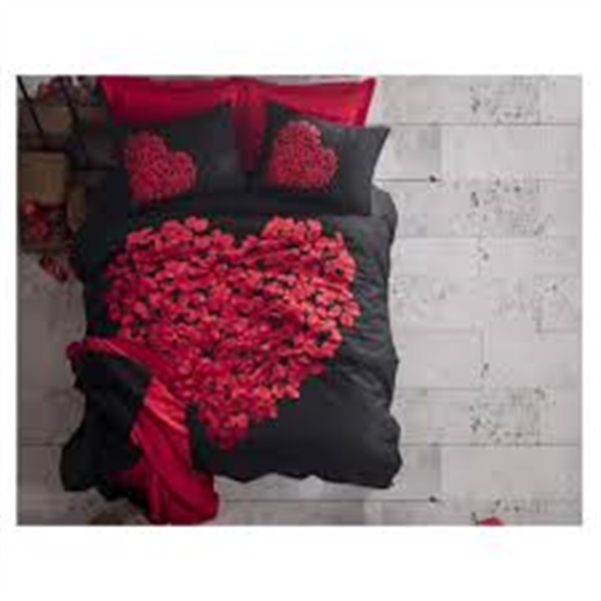 COTTON BOX PAMUKLU BATTANİYELİ NEVRESİM TAKIMI Ç.K.CARMEN KIRMIZI