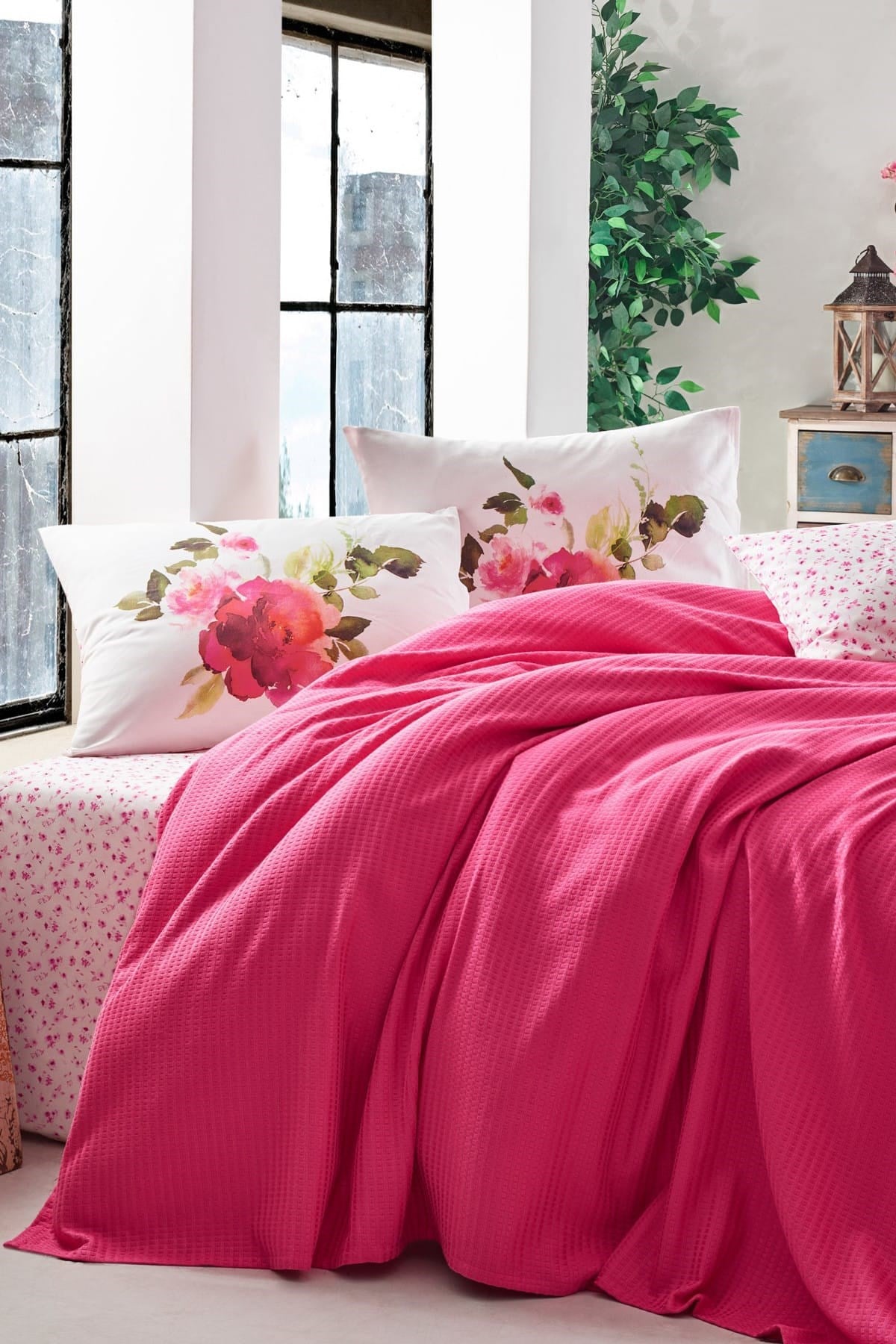 COTTON BOX PİKE TAKIMI GARDEN T.K.ROSE FUŞYA 