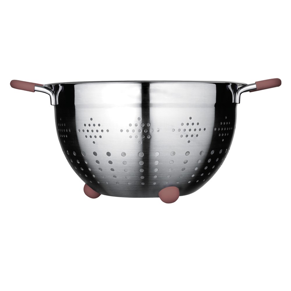 EMSAN DEMRE 24 CM PASLANMAZ ÇELİK SÜZGEÇ GOLDEN PİNK 