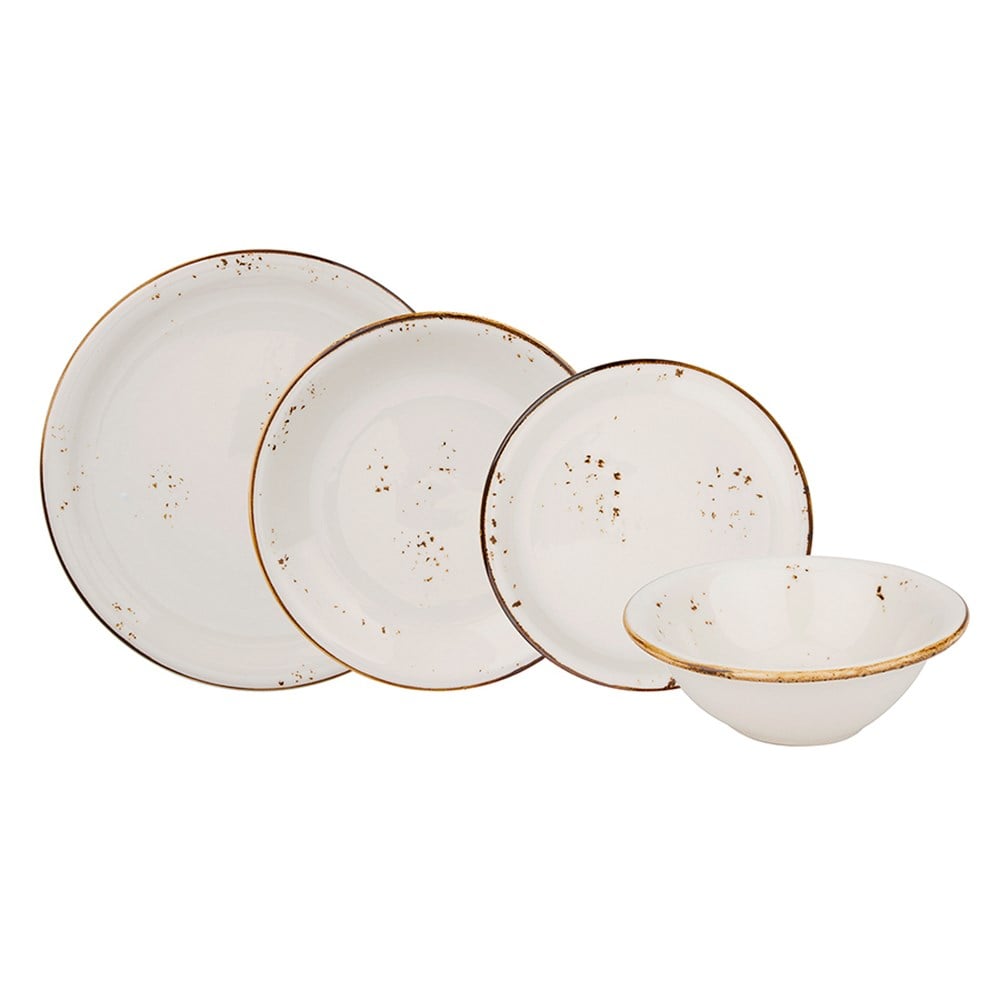 EMSAN YEMEK TAKIMI 24 PARÇA PERA BEYAZ 