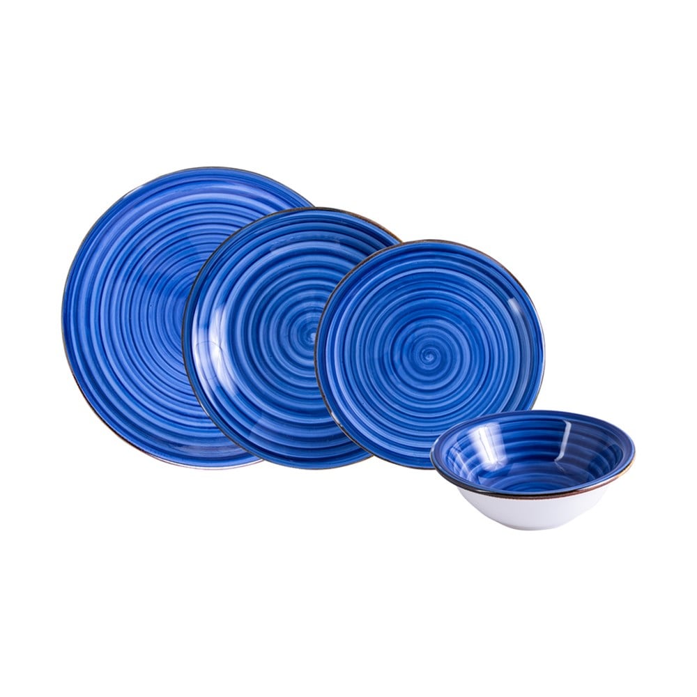EMSAN YEMEK TAKIMI 24 PARÇA PERA DERİN MAVİ 