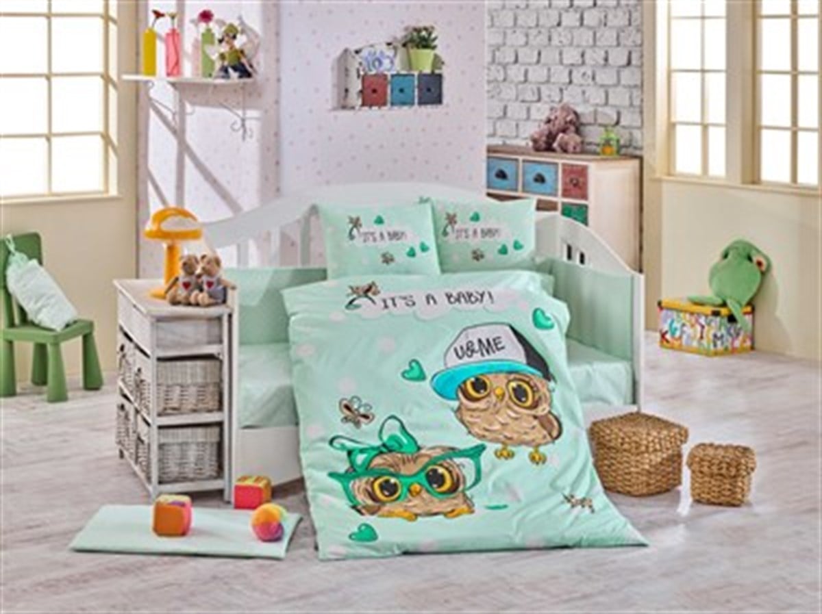 HOBBY BEBEK NEVRESİM TAKIMI COOL BABY MİNT