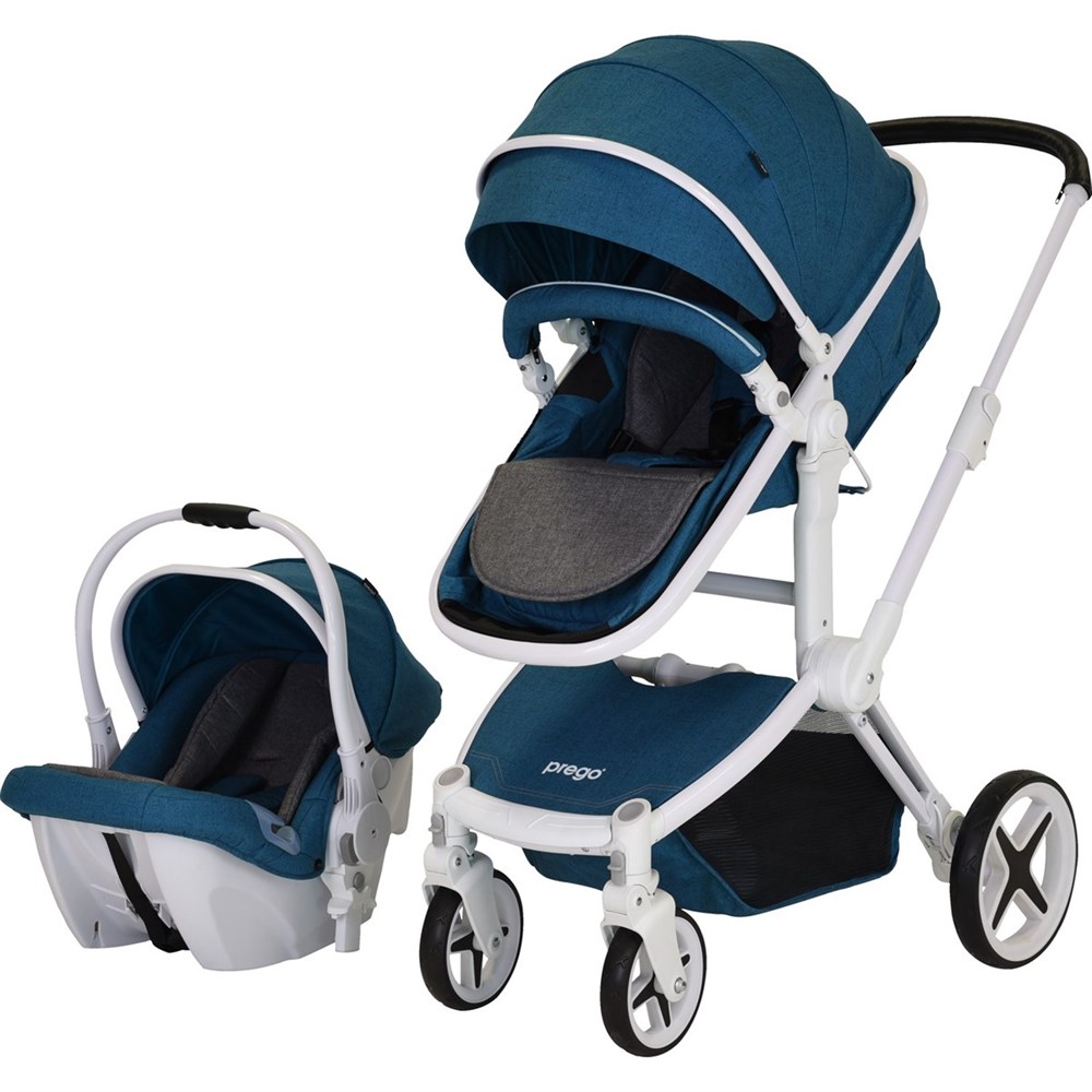 PREGO BEBEK ARABASI 2086 QUATTRO TRAVEL MAVİ
