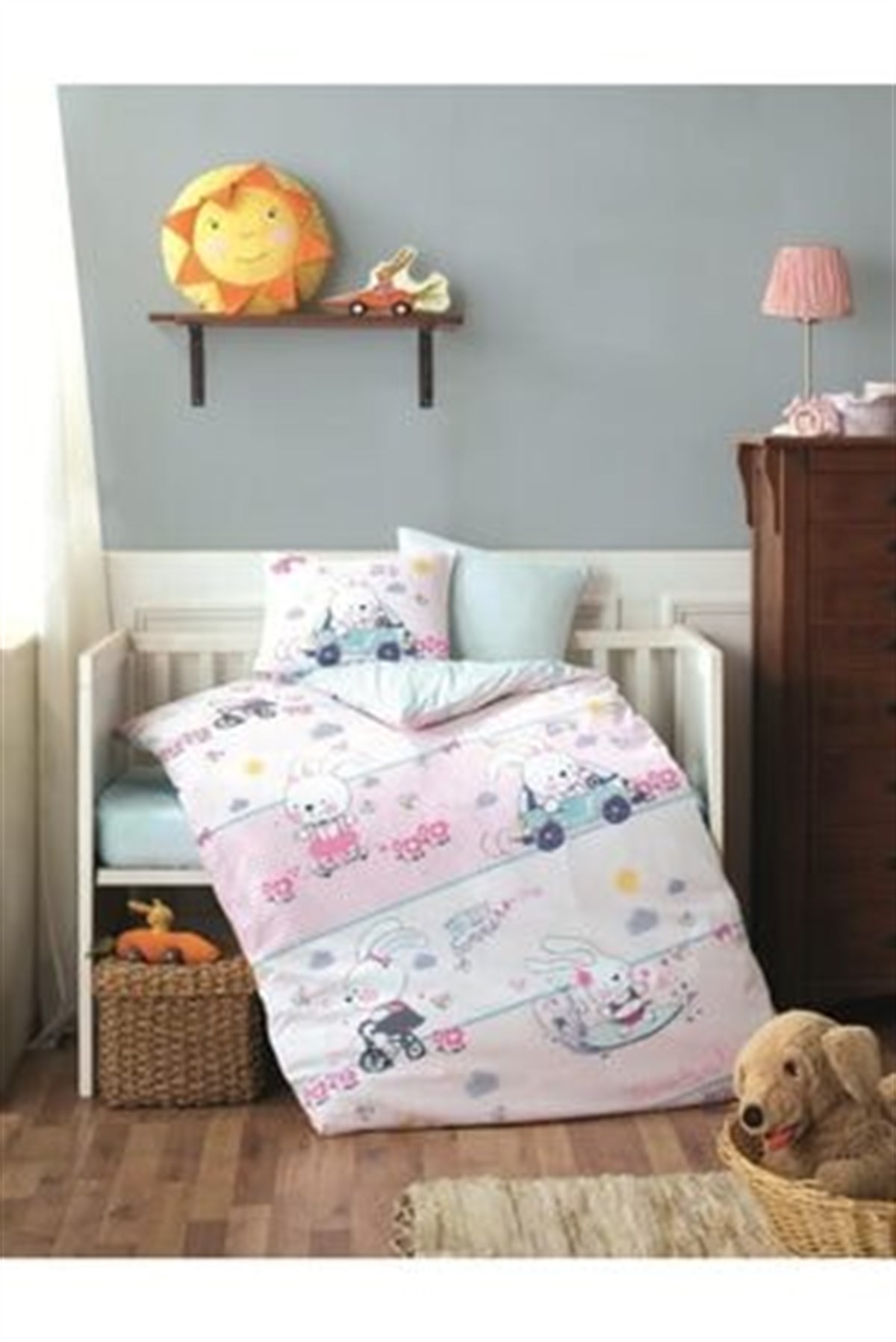 SOLEY NEVRESİM TAKIMI RANFORCE BEBEK COOL RABBİT 