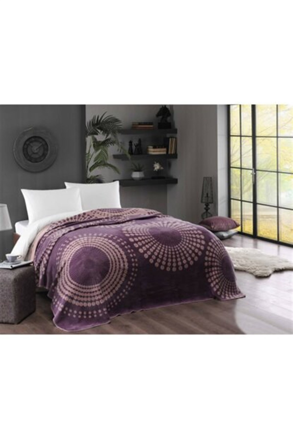 TAÇ BATTANİYE PAMUK 200*220 MOON MÜRDÜM