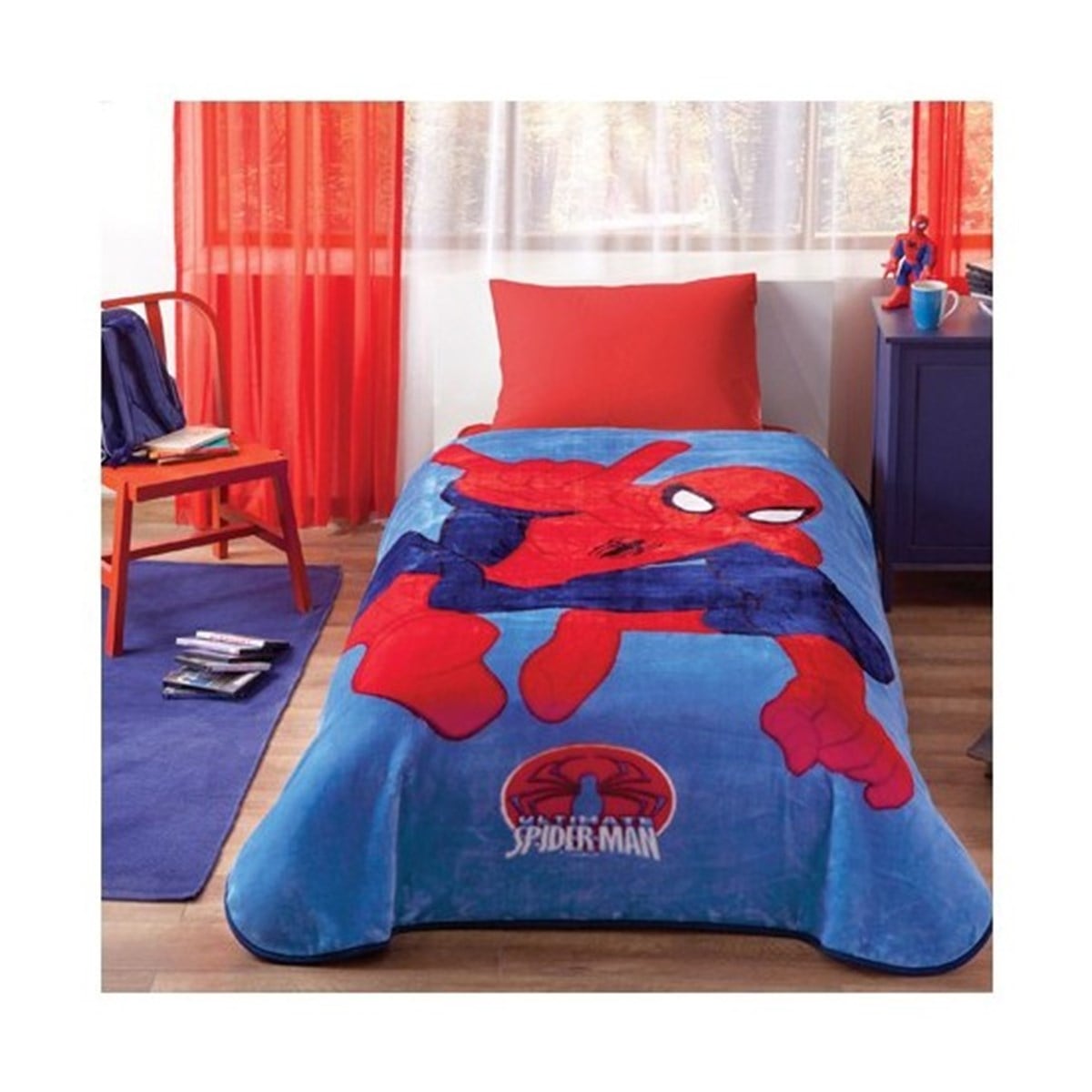 TAÇ BATTANİYE PELUŞ 160*220 DİSNEY SPİDERMAN ULTİMATE 