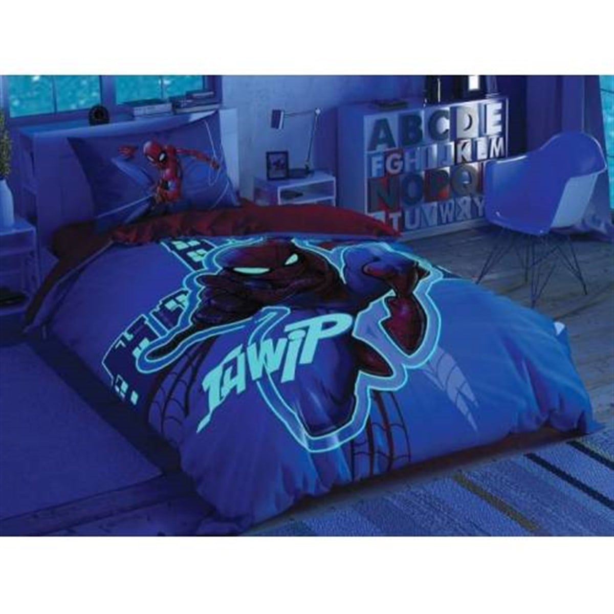 TAÇ NEVRESİM TAKIMI LİSANSLI BRF T.K.SPIDERMAN LIGHT CITY G 
