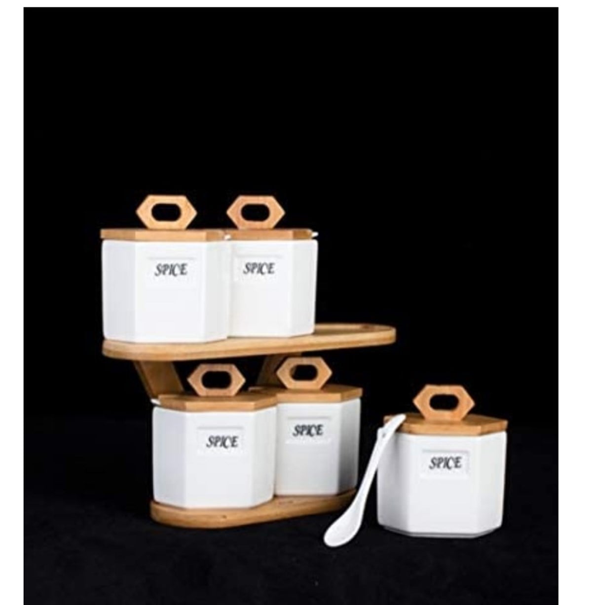 ACAR 9585 BAMBU STANDLI 5 Lİ BAHARAT SET 