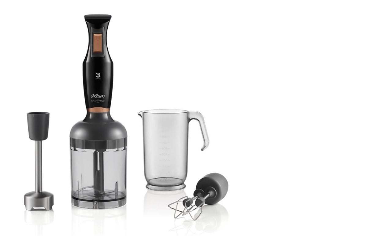 ARZUM AR 1108 SMARTY NEO EL BLENDER SETİ SİYAH