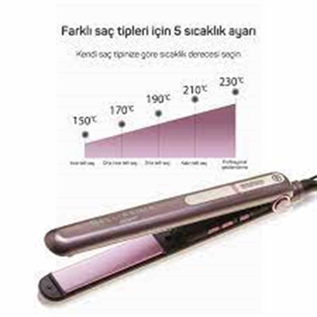 ARZUM AR 5062 BELLİSSİMA CREATİVİTY GLOSSY SAÇ DÜZLEŞTİRİCİ PEMBE