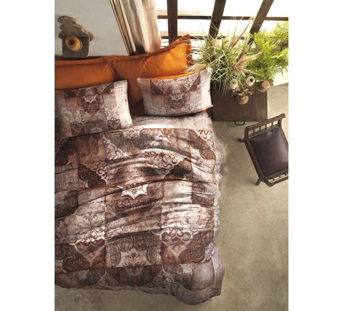 COTTON BOX NEVRESİM TAKIMI DİJİTAL SATEN Ç.K.TOSCA TARÇIN