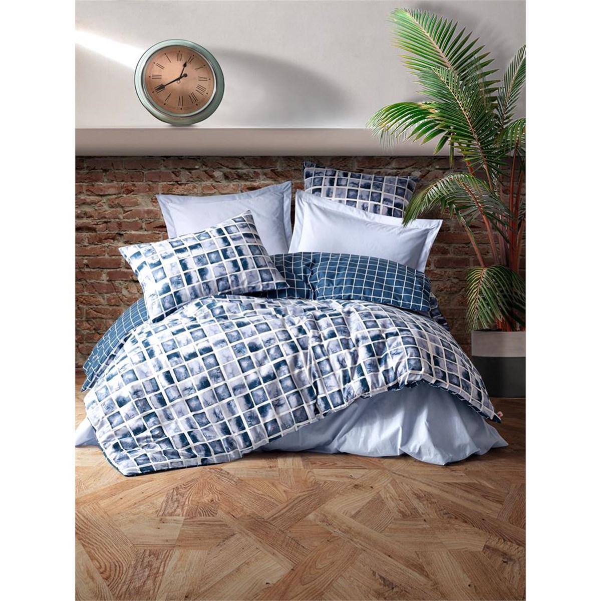 COTTON BOX NEVRESİM TAKIMI MİNİMAL T.K.PALO MAVİ