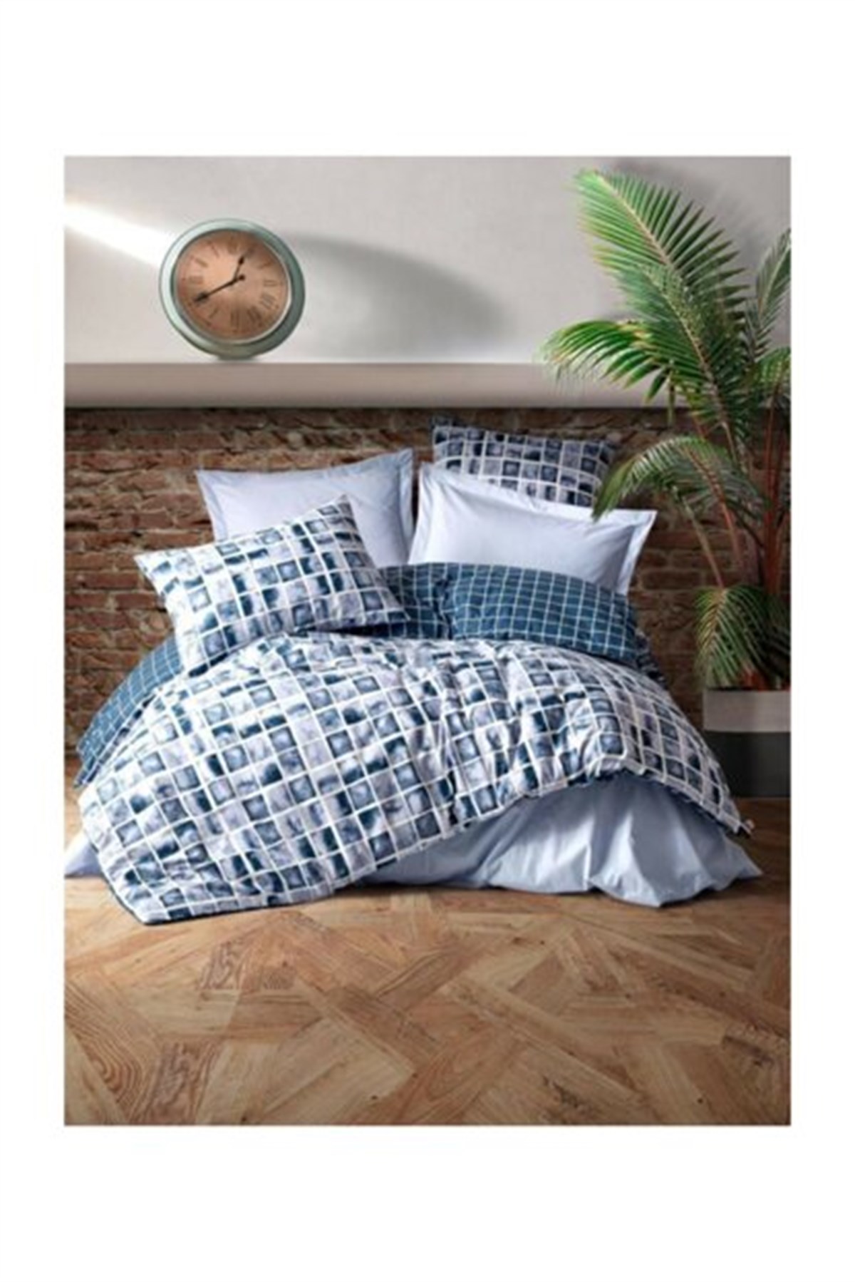 COTTON BOX NEVRESİM TAKIMI MİNİMAL Ç.K.PALO MAVİ