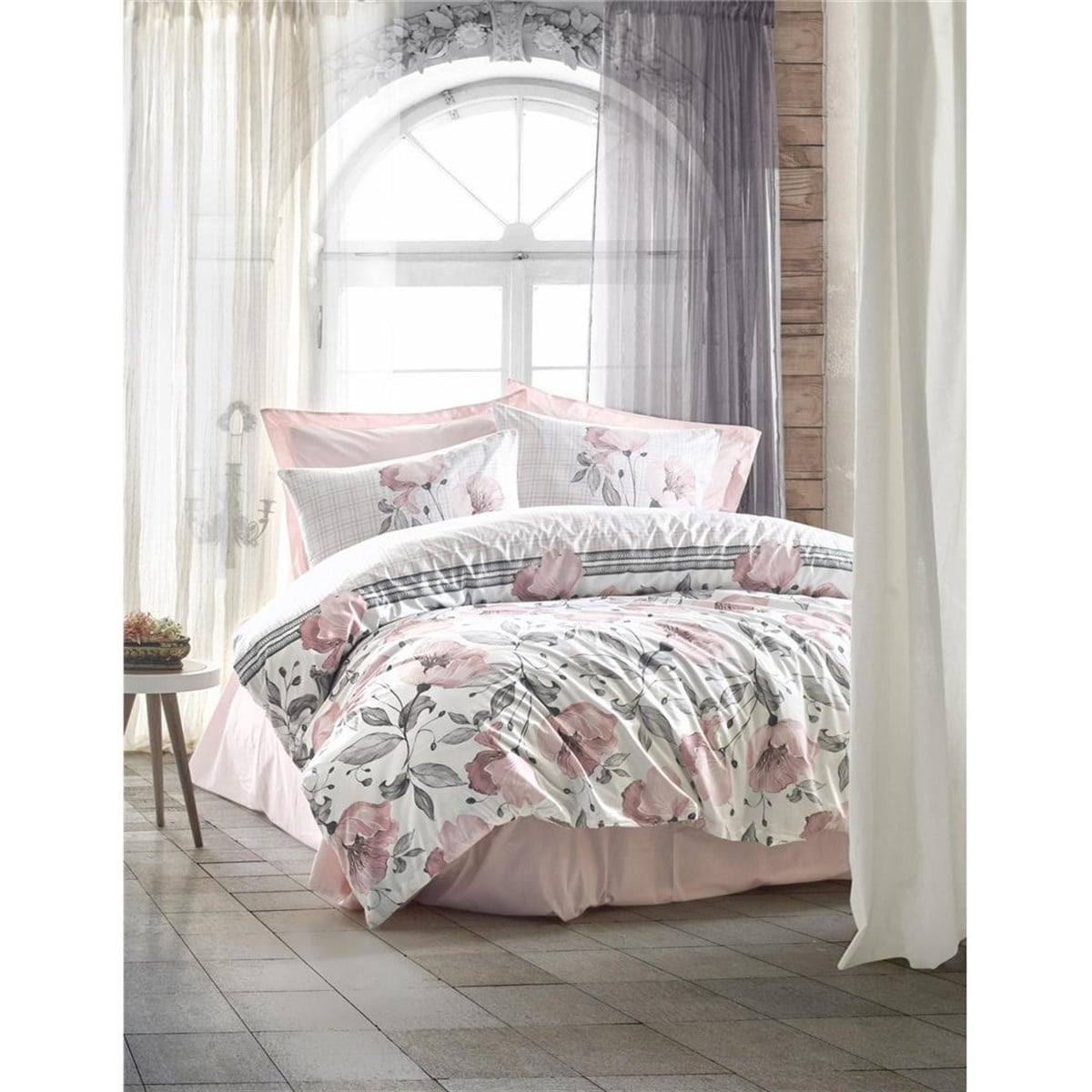 COTTON BOX NEVRESİM TAKIMI RANFORCE Ç.K.JUANA PEMBE