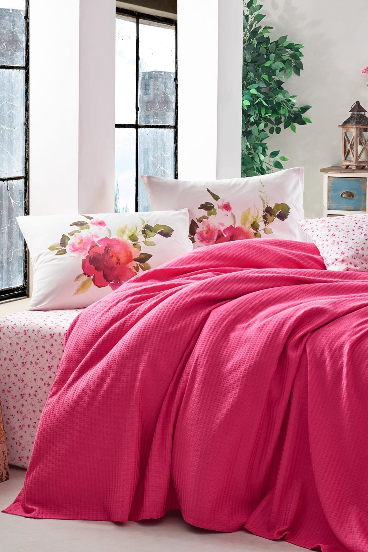 COTTON BOX PİKE TAKIMI GARDEN T.K.ROSE FUŞYA 