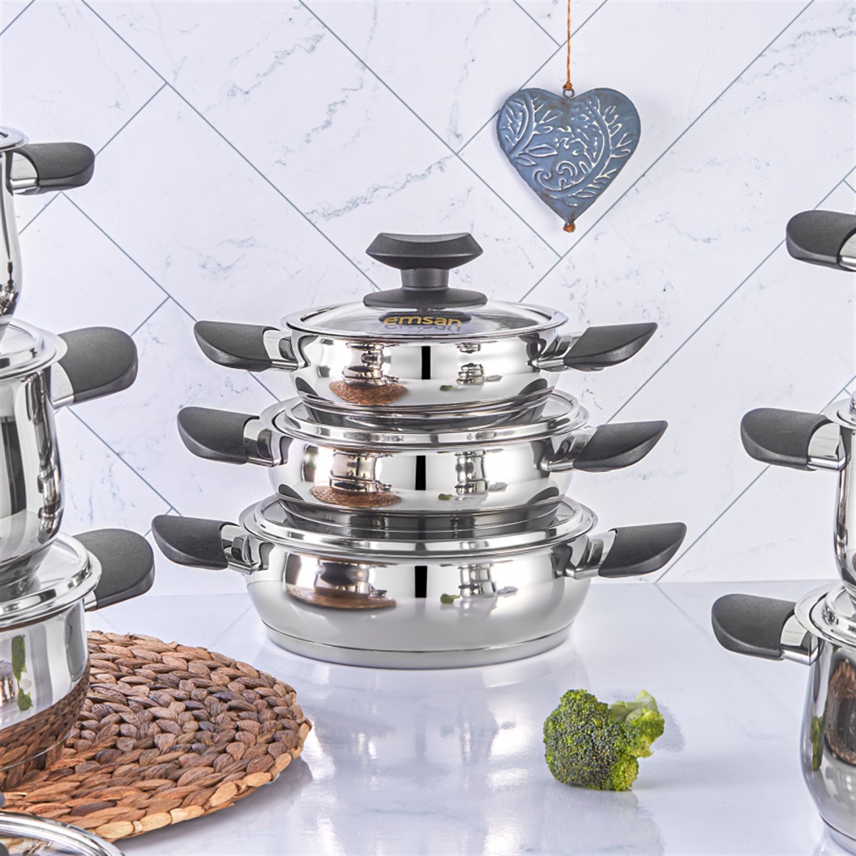 EMSAN BALAT 6 PARÇA SAHAN SET 