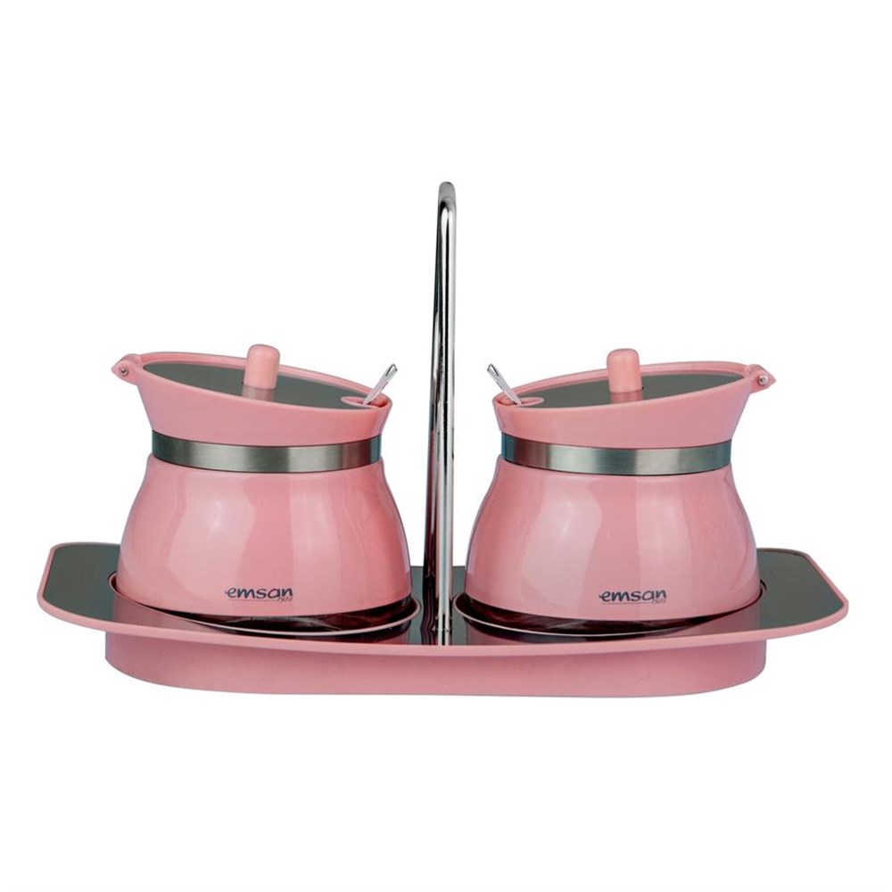 EMSAN VERNA 2 Lİ BAHARAT SETİ PEMBE 