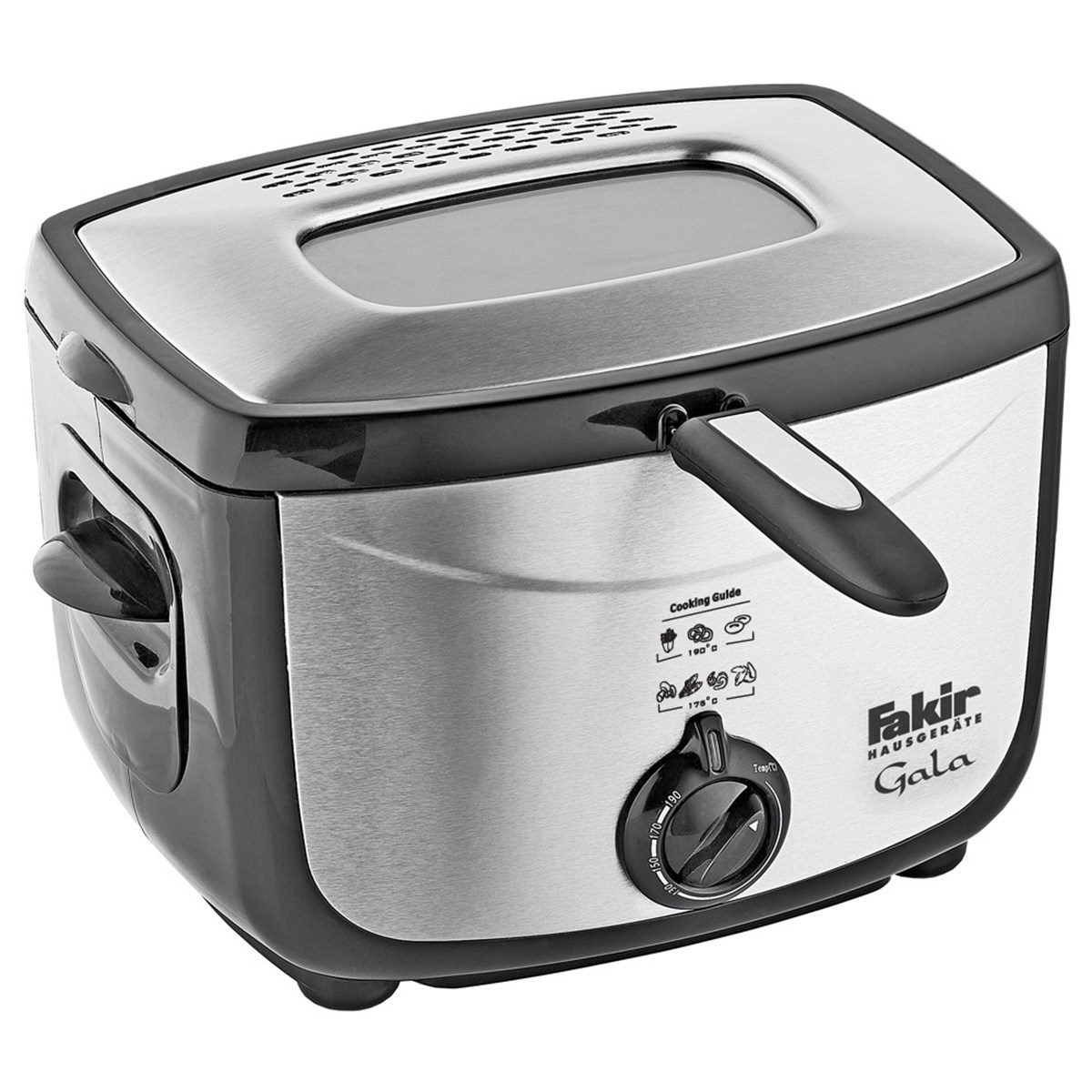 FAKİR GALA PASLANMAZ ÇELİK FRİTÖZ SİYAH 