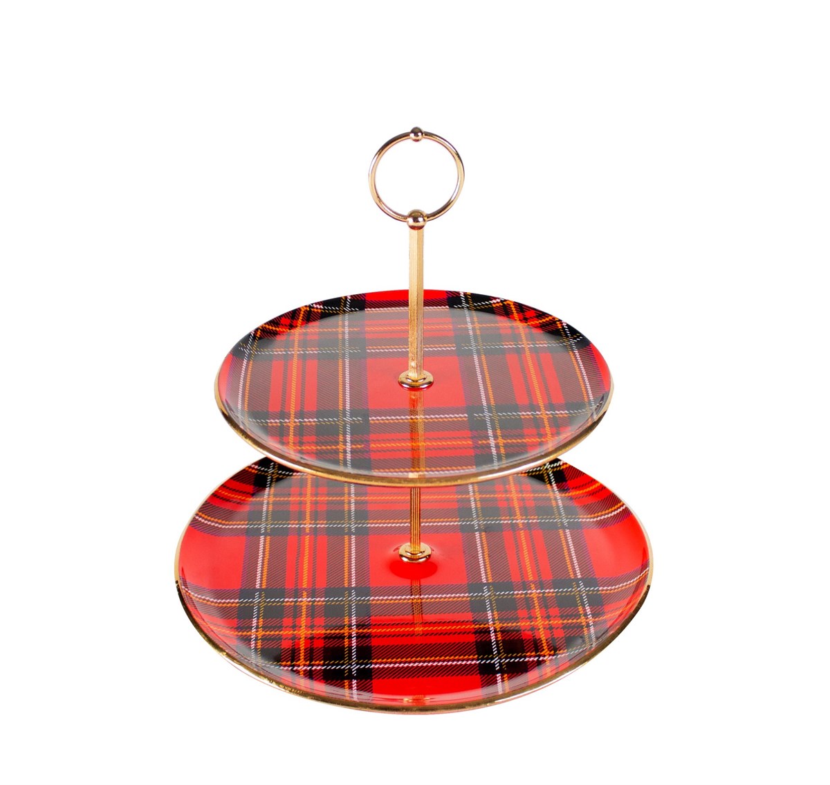 GLORE 26007 KATLI PASTA SETİ EKOSE KIRMIZI 