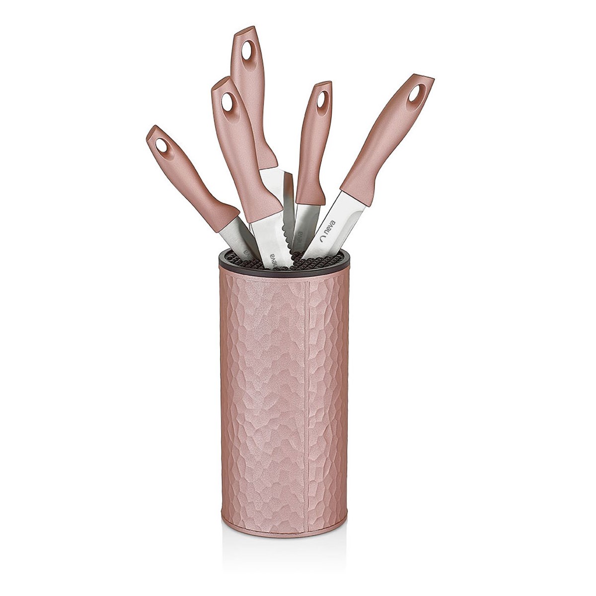 NEVA N2471 SWEET PETEK ROSE CHOCOLATE 6 LI BIÇAK SETİ 