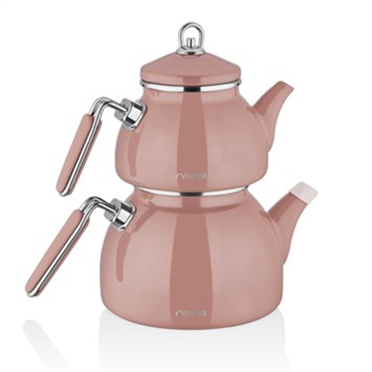 NEVA N2862 SWEET ROSE CHOCOLATE EMAYE DEMLİK SETİ 