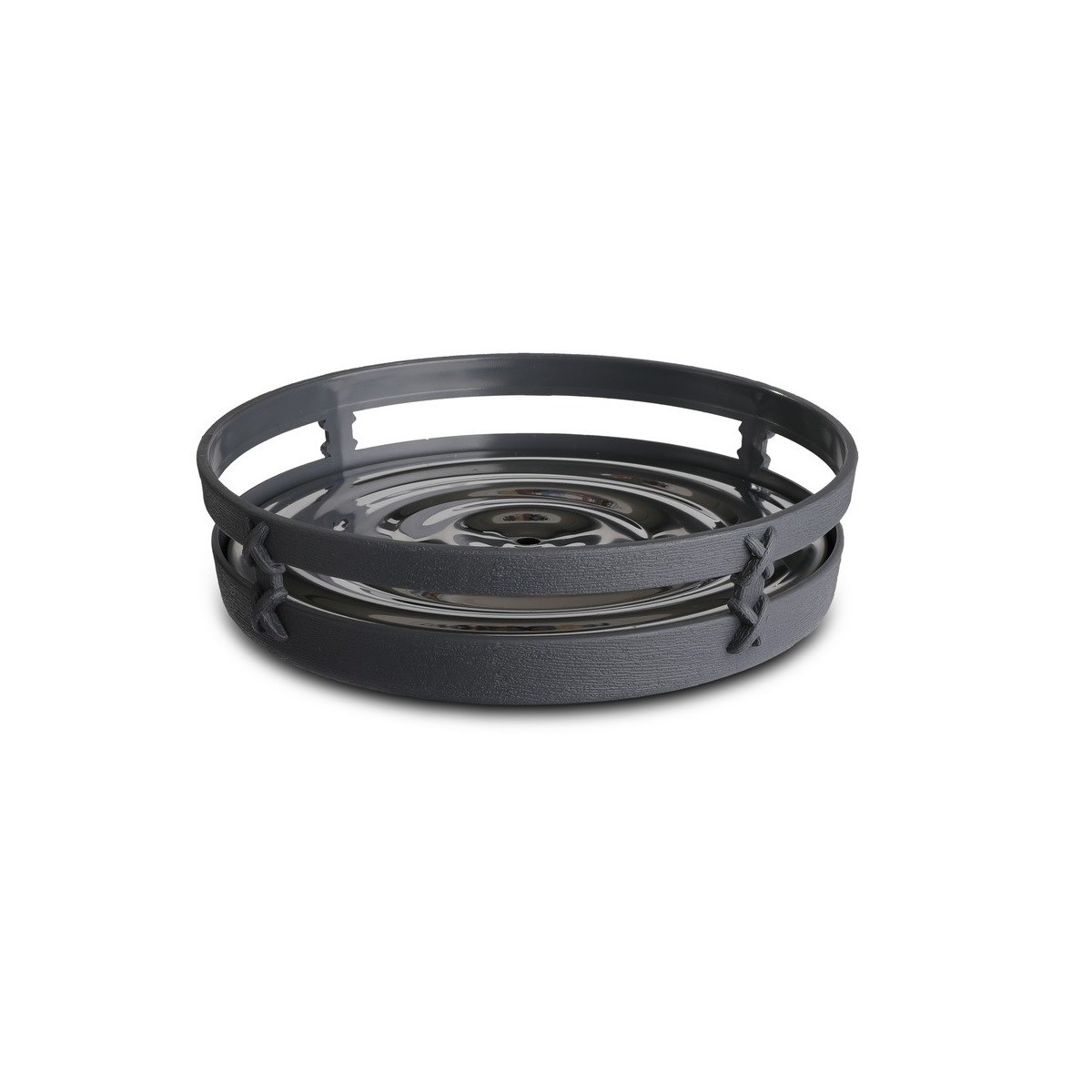 PRİMANOVA PALM KATI SABUNLUK GRİ M-E58-07 