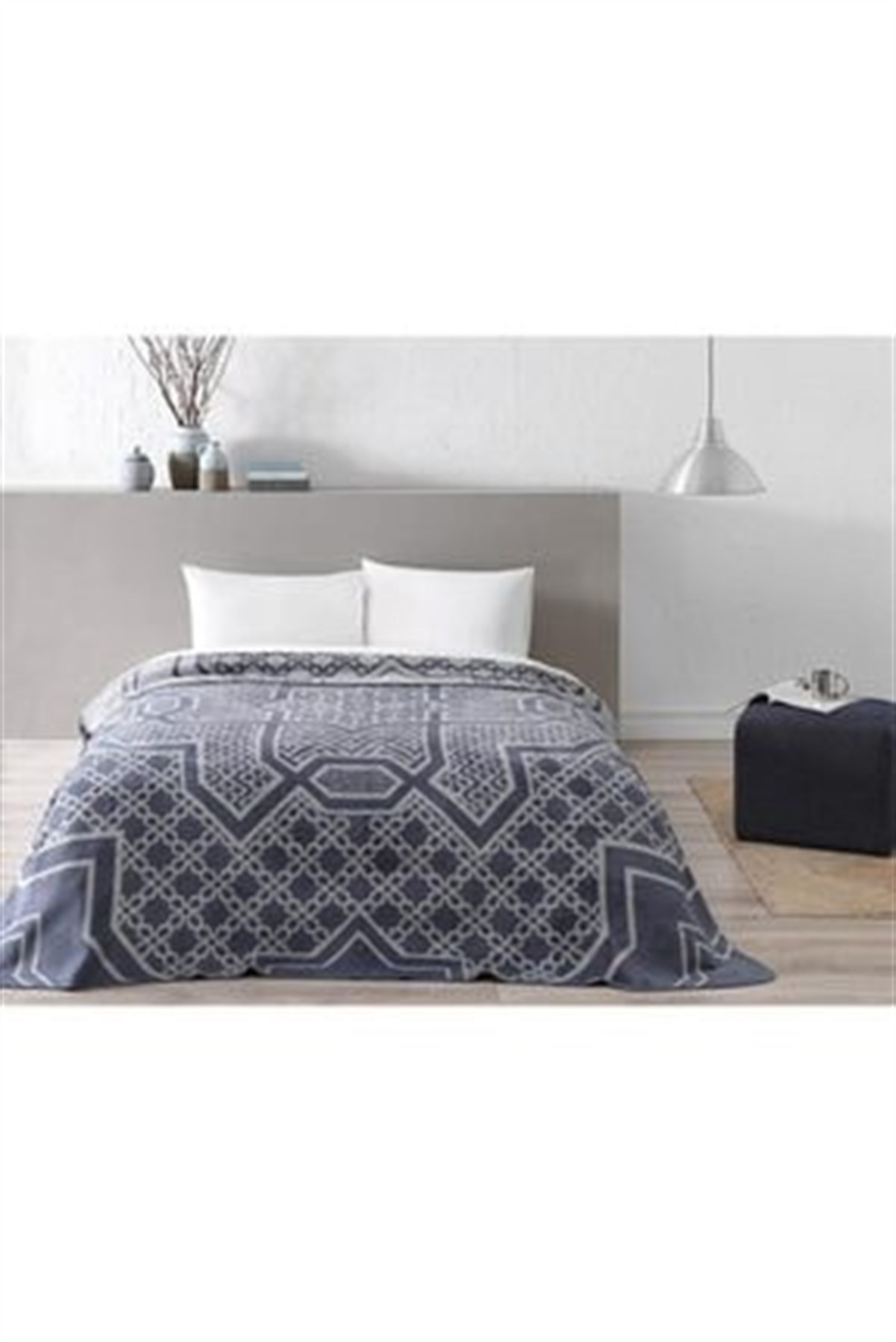 TAÇ BATTANİYE PAMUK 200*220 ATLAS GRI