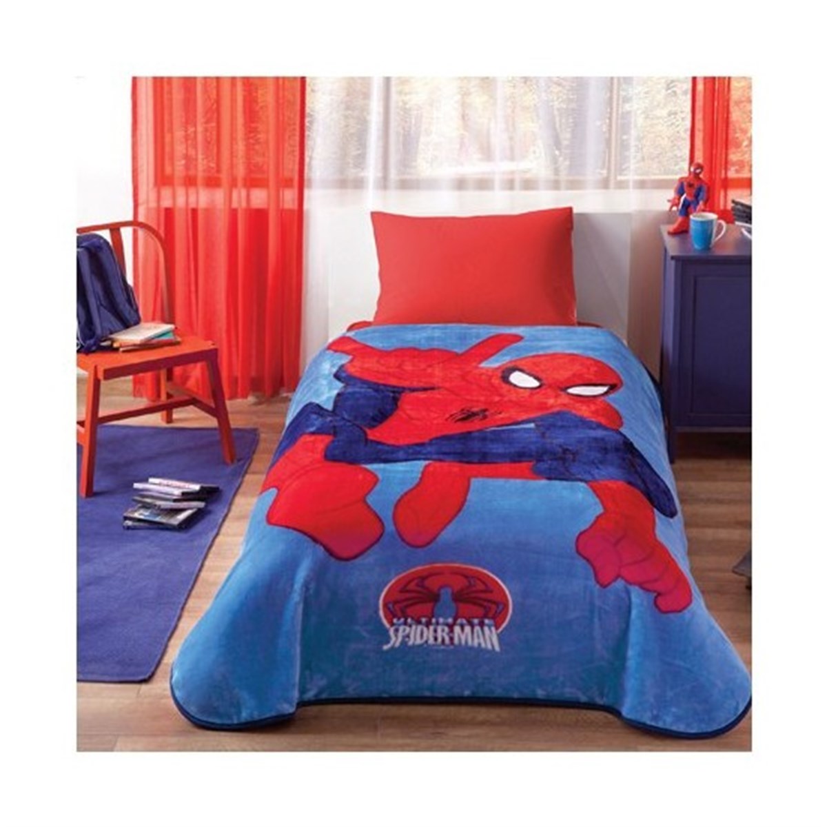 TAÇ BATTANİYE PELUŞ 160*220 DİSNEY SPİDERMAN ULTİMATE 