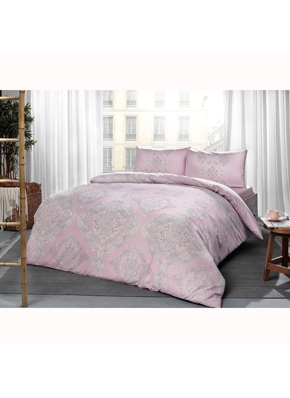 TAÇ NEVRESİM TAKIMI RANFORCE T.K.MİRABEL PEMBE