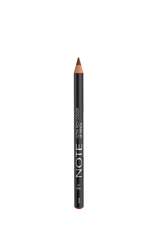 Note Ultra Rich Color Lip Pencil 02 Rose Dudak Kalemi - Kahverengi-40110180