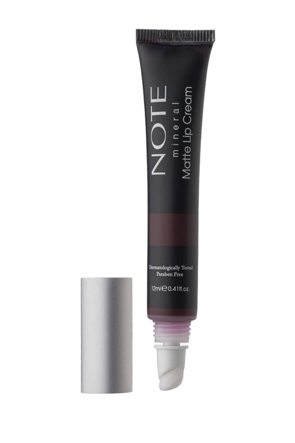 Note Mineral Matte Lip Cream 08 Queen of Night Yarı Mat Bitişli Likit Ruj - Mor-40110180