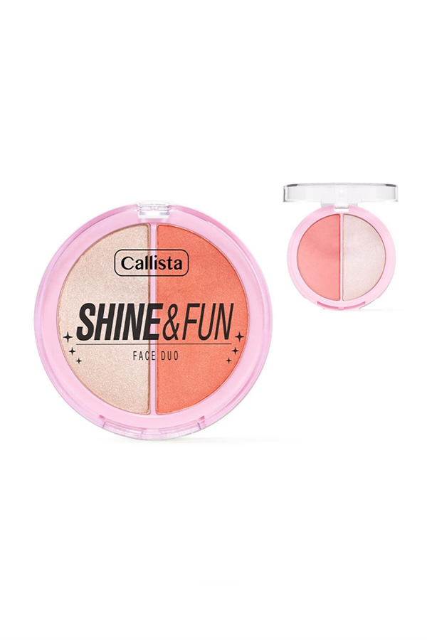 Callista Shine & Fun Face Duo 120 Dream Team Allık & Aydınlatıcı Paleti-40110180