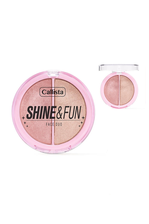 Callista Shine & Fun Face Duo 130 Shine Squad Allık & Aydınlatıcı Paleti-40110180
