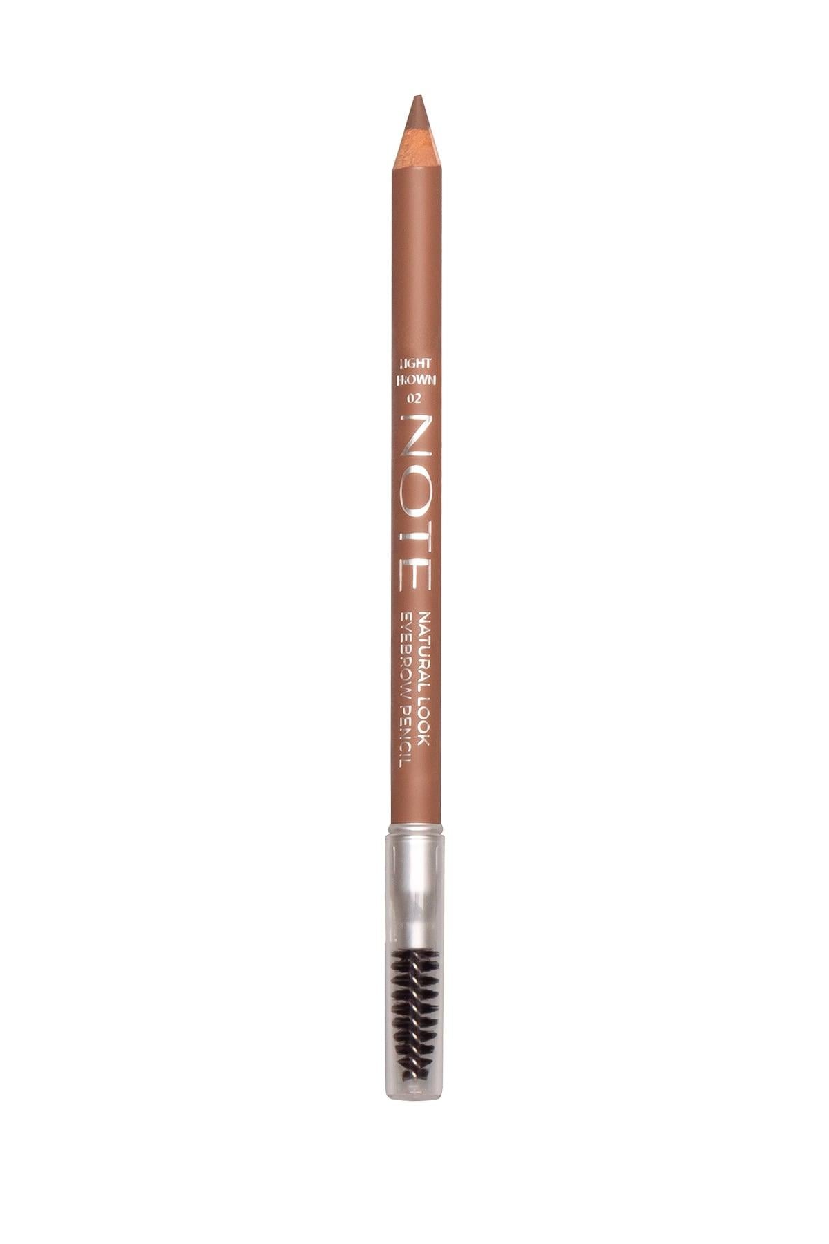 Note Natural Look Eyebrow Pencil 02 Light Brown Kaş Kalemi - Kahverengi-30110025