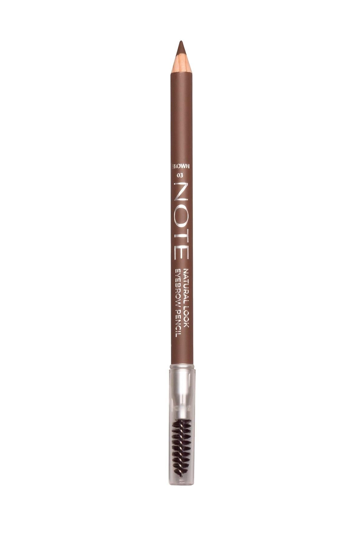 Note Natural Look Eyebrow Pencil 03 Brown Kaş Kalemi - Kahverengi-30110026