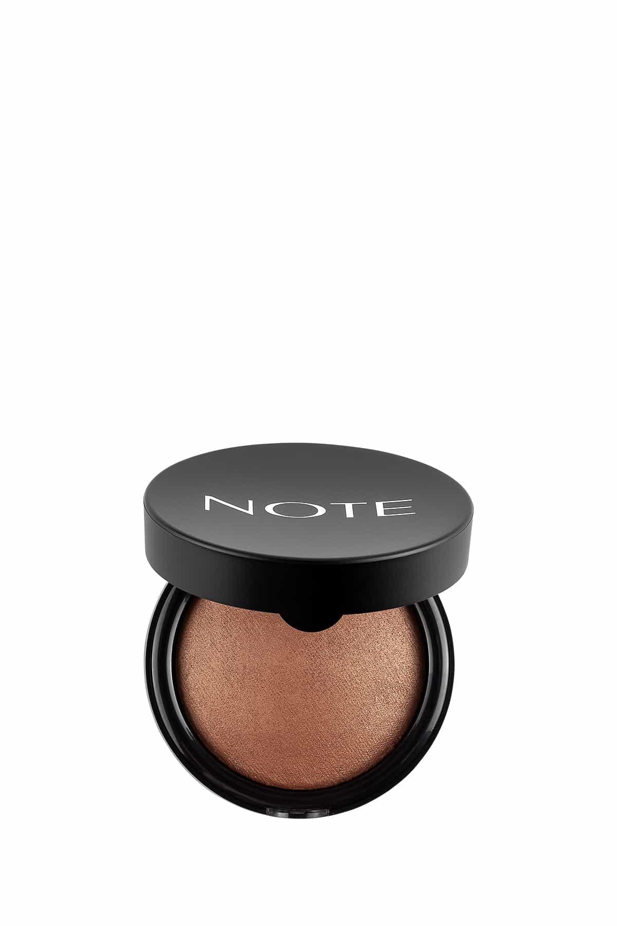 Note Baked Powder 03 Caramel Cake Işıltılı Bitişli Highlighter Toz Yüz Pudrası-30110612