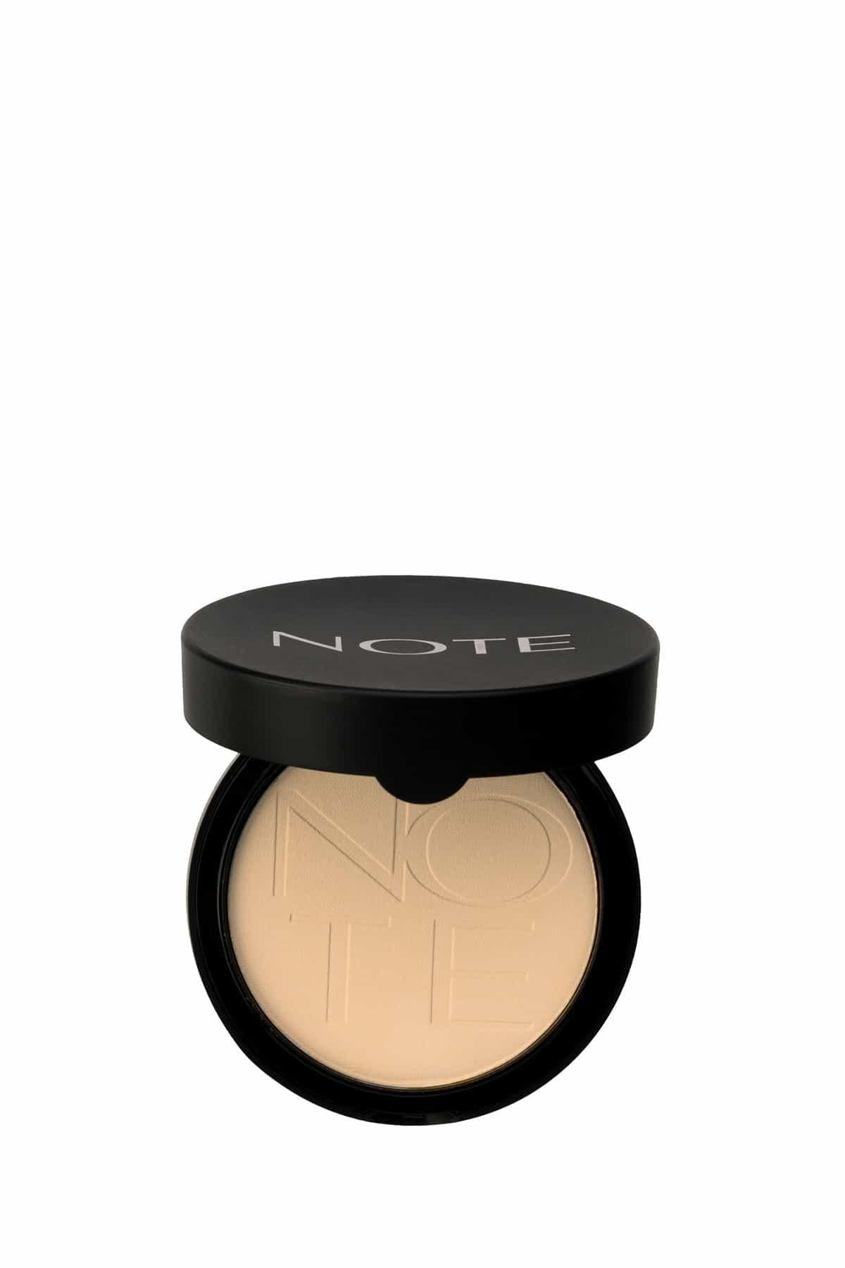Note Luminous Silk Compact Powder 03 Medium Beige Mat Bitişli Toz Yüz Pudrası-30110636
