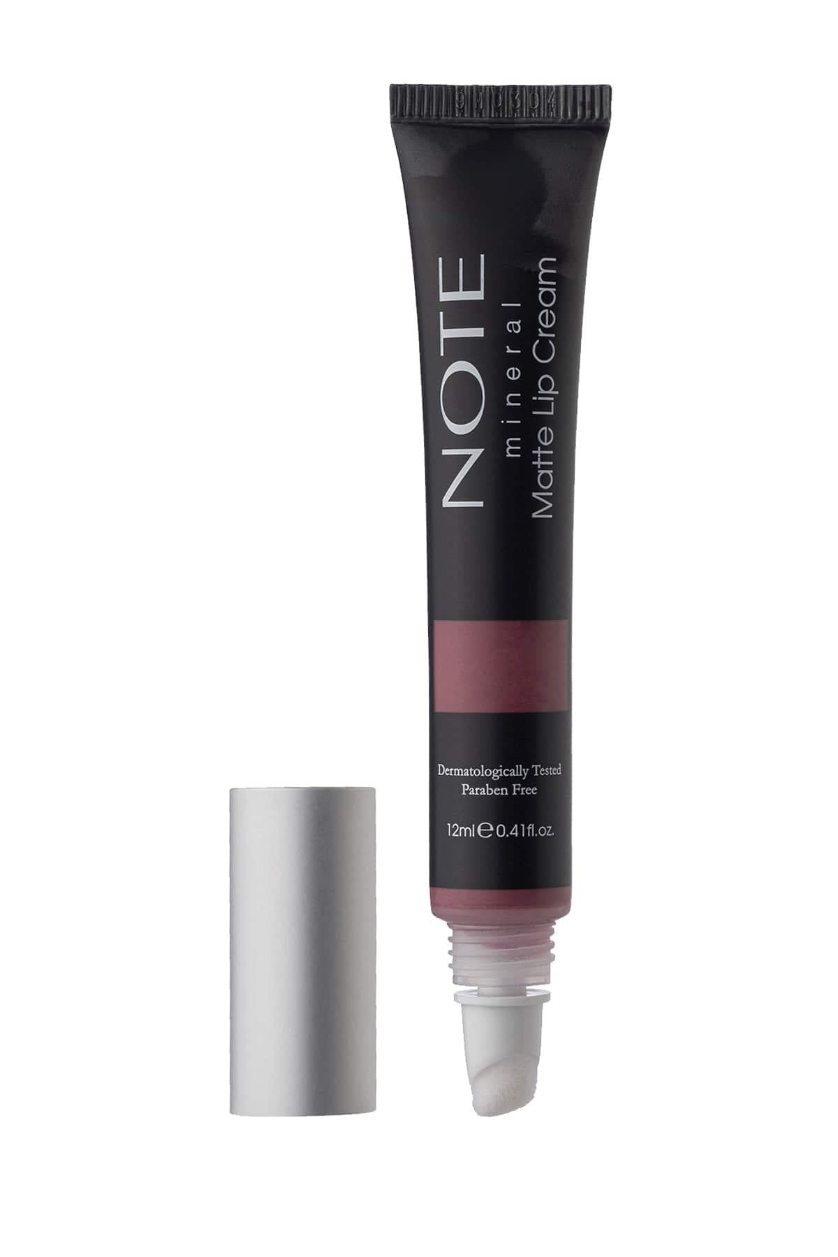 Note Mineral Matte Lip Cream 03 Rose Sorbet Yarı Mat Bitişli Likit Ruj - Pembe-30110698