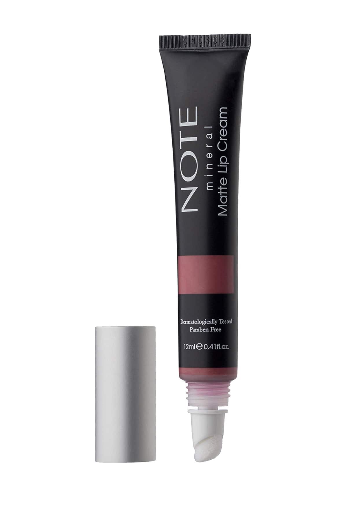Note Mineral Matte Lip Cream 04 Runway Yarı Mat Bitişli Likit Ruj - Koyu Pembe-30110699