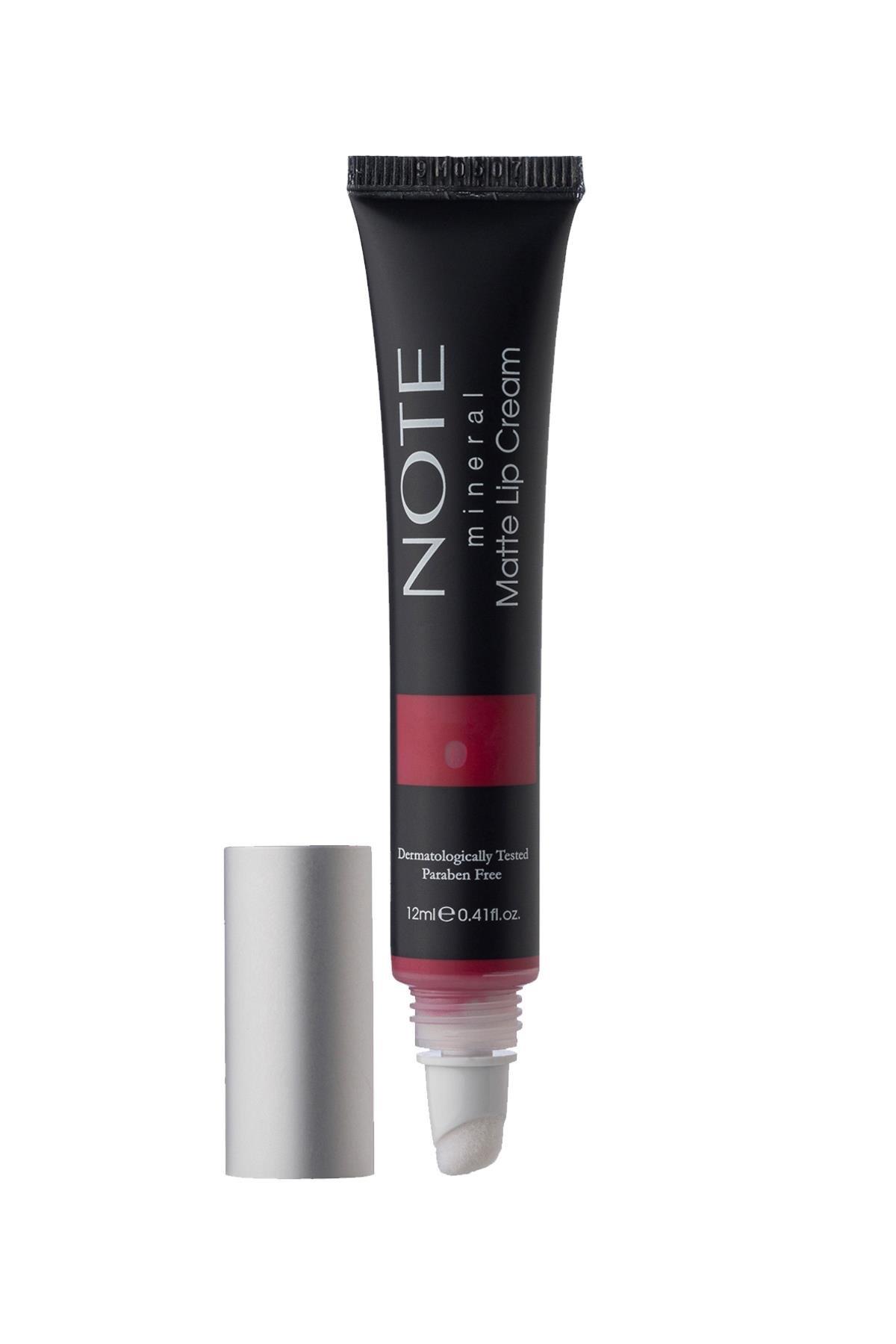Note Mineral Matte Lip Cream 05 Plum Wine Yarı Mat Bitişli Likit Ruj - Kırmızı-30110700